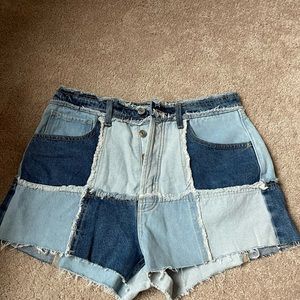 Wild Fable Checkered Jean Shorts
